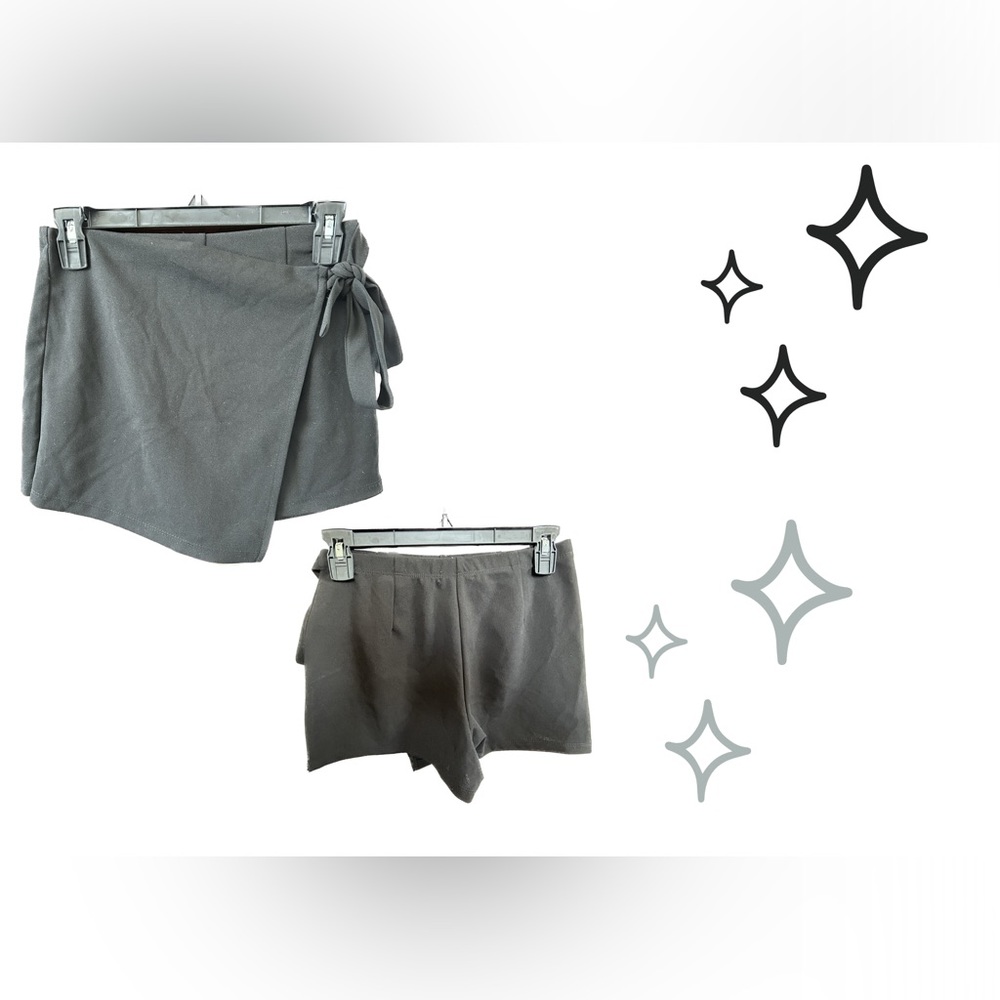 Black Mini Wrap Skort 🖤